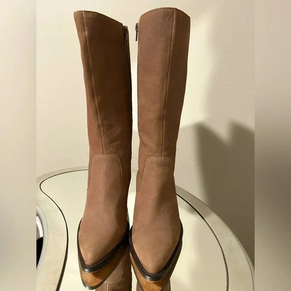 Sole Society Shoes - Gently Worn Sole Society Tape Leather Boots, Size 7.5